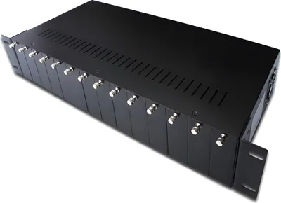 Immagine prodotto di DIGITUS Media Converter Chassis 2U 14 slot nero
