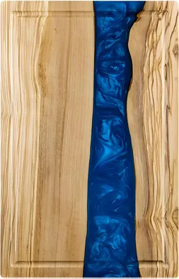 Immagine prodotto di Tagliere in legno EX-39264 - Marrone/Blu KP39264