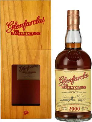 Produktbild von Glenfarclas THE FAMILY CASKS Single Cask SUMMER 2024 Sherry Butt #3287 2000 51,8% Vol. 0,7l in Holzkiste