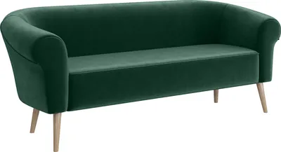 Produktbild von MEBLINI Mini Sofa 3-Sitzer für Wohnzimmer - Mini Lounge für drei Personen - Küchensofa - Sofa Klein - EMILIA - 3 - Grün Samt
