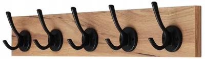 Produktbild von FURNITECO Klassische Wandgarderobe Retro mit 5 Haken