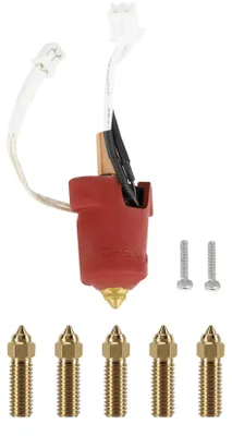 Heizblock-Set für 3D-Drucker, 300 °C, 5 Messingdüsen