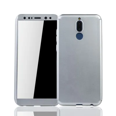 Productafbeelding van Beschermhoes voor de Huawei Mate 10 Lite, volledige hoes met schermbescherming, 360 graden, zilver
