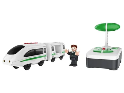 Produktbild von Ferngesteuerter Zug  Licht & Ton Personenzug Schnellzug Transportlock Ferngesteuerter Schnellzug / Weiß NEU