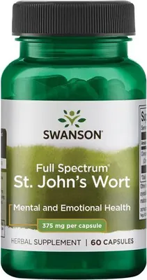Immagine prodotto di Erba di San Giovanni 375 mg 60 capsule Swanson Health Products