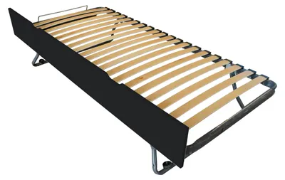 Produktbild von Schubladenbett 90x190 aus massiver Kiefer - Schwarz