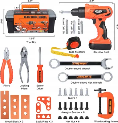 Image de Kit de boîte à outils pour ateliers pour enfants
