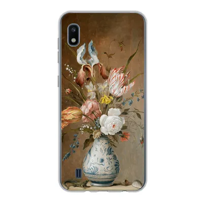 Produktbild von MuchoWow® Handyhülle Schutzhülle Hülle für Samsung Galaxy A10 Stilleben mit Blumen - Alte Meister - Malerei Silikon Softcase Handy Hülle - Schutzhülle