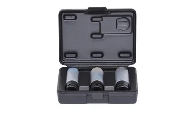 Produktbild von KS Tools 515.0990, Steckschlüssel-Satz, 1/2", 3 Kopf/Köpfe, Chrom-Molybdän-Stahl, ISO 1174, DIN 3121, 791 g