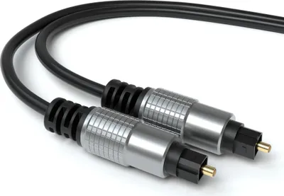 Produktbild von Toslink Kabel Optisch - Audio LWL SPDIF Digital Metallplug - Schwarz 2m