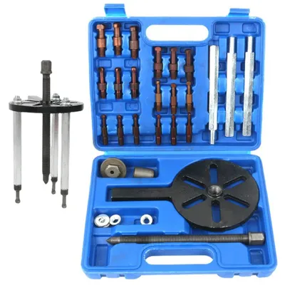 Immagine prodotto di Estrattore a tre ganasce – Utensile per l'estrazione di cuscinetti – Adatto per cuscinetti interni ed esterni – Multifunzionale – Universale – 1 set