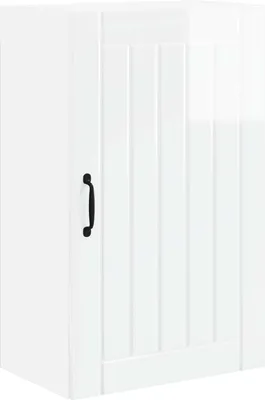 Obrázek produktu pro Nástěnná skříňka LUCCA Bílá s vysokým leskem 50 x 31 x 80 cm