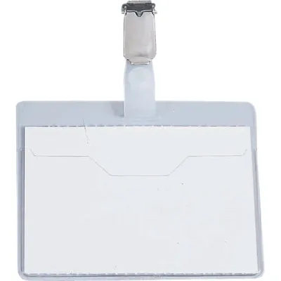 Zdjęcie produktu dla Identyfikator 60x90mm poziomy z klipsem PU=5 sztuk