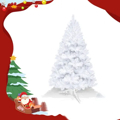 Immagine prodotto di Jopassy 120cm Albero di Natale Artificiale Abete con supporto per la decorazione di Natale riutilizzabile Bianco