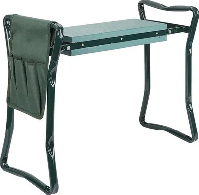 Obrázek produktu pro Skládací lavička na kolena, nosnost 120 kg, zelená, 64 x 27 x 50 cm