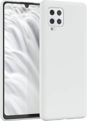 Produktbild von EAZY CASE Silikonhülle für Samsung Galaxy A42 5G Silikon Backcover Schutz in Weiß
