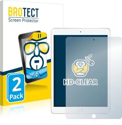 Produktbild von 2x Für Apple iPad WiFi / Cellular 10.2" 2019 Schutzfolie BROTECT Displayschutz Display Schutz Folie Klar Transparent