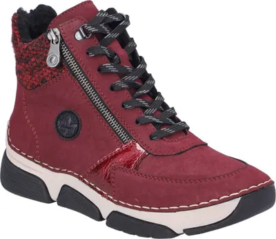 Produktbild von Rieker Schnür-,Zug-u.Schnallenstiefel in rot, Gr. 36