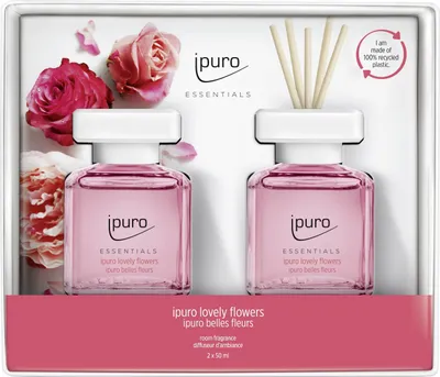 Produktbild von ipuro ESSENTIALS lovely flowers, Duftflasche, Schilfaroma-Diffusor, 0,05 l