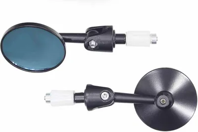 Image de Rétroviseur de moto noir, fixation sur guidon OXF-8753, complet OX