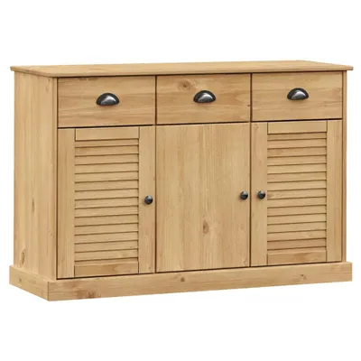 Image de Buffet avec tiroirs VIGO 113x40x75 cm pin massif