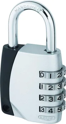 Produktbild von Zahlenschloss ABUS 155/40 - Vorhängeschloss Zinkdruckguss - Kofferschloss Silber