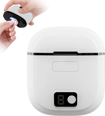 Produktbild von 3-in-1 Elektrischer Nagelknipser mit LED-Licht, Wiederaufladbar, Nagelreste-Aufbewahrung, 3 Geschwindigkeiten, Ideal für Babys und Senioren