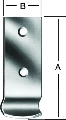 Produktbild von Vormann Schließhaken Länge 83mm Höhe 25mm Stärke 3mm gekröpft - 000009025Z
