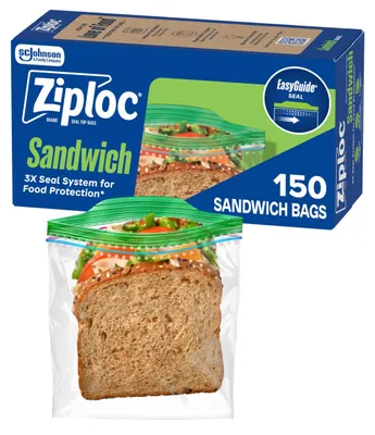 Sandwichbeutel 150 Stück 16,5x14,9 cm transparent wiederverschließbar