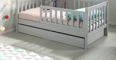 Produktbild von Vipack - Bettschubalde zum Juniorbett, Ausf. MDF hellgrau lackiert