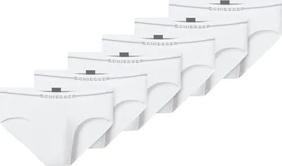 Produktbild von Schiesser 6er Pack Baumwolle Flex Rio Slip / Unterhose Mit Logo-Webgummibund, Perfekter Sitz, hoher Komfort, Elastisches Material weiß 7