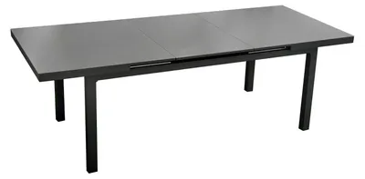 Produktbild von Green Spirit Ausziehtisch Chicago Aluminium 180–240 cm Anthrazit Sicherheitsglas