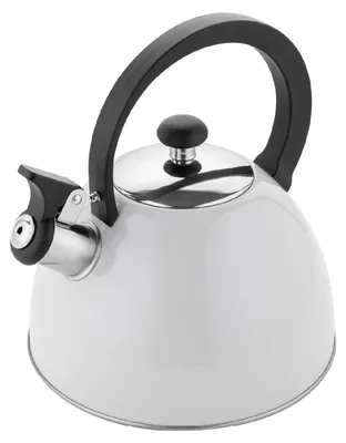 Image de Omgoods - Bouilloire en acier inoxydable de 2 litres avec poignée en bakélite