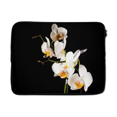 Produktbild von MuchoWow® Laptop Hülle 17 Zoll Laptoptasche Orchidee - Blumen - Pflanzen - Botanisch - Zipper - Schutzabdeckung