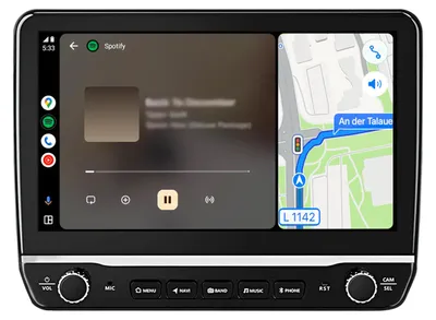 Produktbild von Car Radio für Fiat Ducato Peugeot Boxer Citroën Jumper 2006-2025 kabellos Carplay Android Auto Navi GPS 2+64GB DSP Bluetooth DAB+ mit Knopf