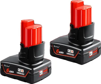 Obrázek produktu pro Li-ion baterie, 12V, 6Ah / 9Ah, náhradní baterie, 6Ah baterie 2 kusy