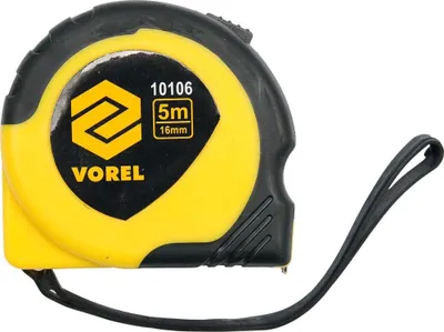 Produktbild von Gelb-schwarzes Maßband 5 m x 16 mm 10106 VOREL