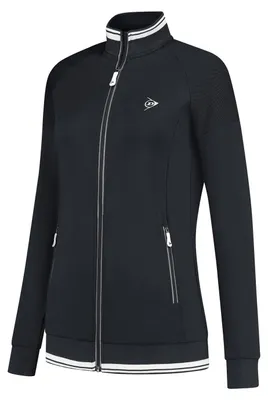 Produktbild von DUNLOP CLUB DAMEN TENNIS STRICKJACKE, Schwarz, XL