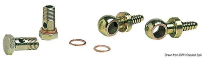 Produktbild von Set 2 obrotowych przegubów mosichżnych 8 mm Osculati 17.638.02