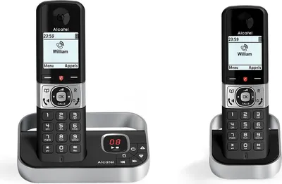 Immagine prodotto di Telefono senza fili Alcatel Versatis F890 DUO DECT Colore nero/argento