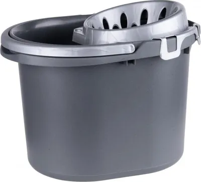 Obrázok produktu pre TOPFANN Antracitové vedro na mop so žmýkačkou 15 l