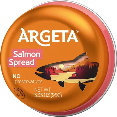 Produktbild von Argeta Lachs Aufstrich 95g – Cremiger Lachsaufstrich, reich an Omega-3