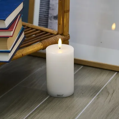 Produktbild von Sirius LED Kerze Sille 7,5 x 12,5 cm weiß