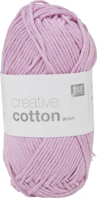 Produktbild von Rico Design Creative Baumwolle aran, Aran, Leicht, Violett, Baumwolle, 85 m, 60 °C