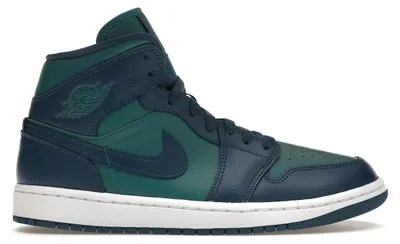 Obrázok produktu pre Jordan 1 Mid v modrej a modro-bielej farbe (dámska obuv) - veľkosť EU 43