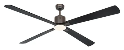 Produktbild von Deckenventilator ECO NEO III 180 Bronze - Schwarz/Teak WiFi mit Leuchte