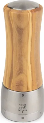 Produktbild von PEUGEOT Salzmühle DAMAN 16cm Olivenholz uSelect Stahlmahlwerk Gewürzmühle