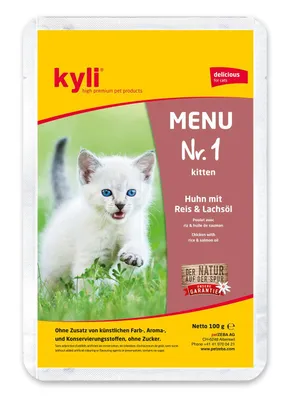 Produktbild von Kyli Menu Nr. 1 Kitten (12x100gr)