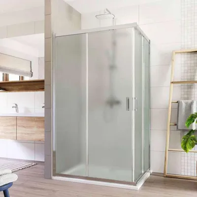 Immagine prodotto di Cabina doccia Mereo, Lima, rettangolo, a scomparsa, 100x80 cm, cromo ALU, vetro Point - CK82412K