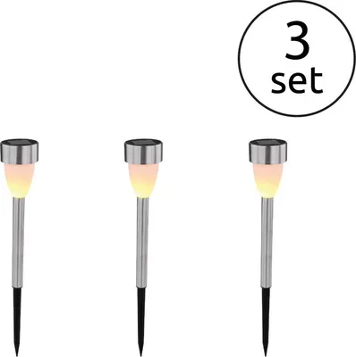 Produktbild von GLOBO 33576-3, Edelstahl, Kunststoff, III, IP44, LED, 0,06 W, 3.2 V